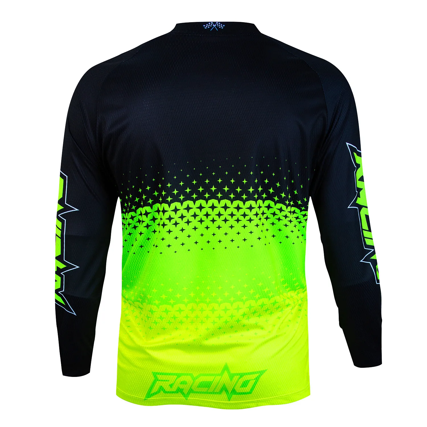 2024 RACING Men\'s Outdoor Fluorescent Sweat shirt Mountain Bike Long Sleeve Riding Off-Road Motorcycle Quick Dry Jersey