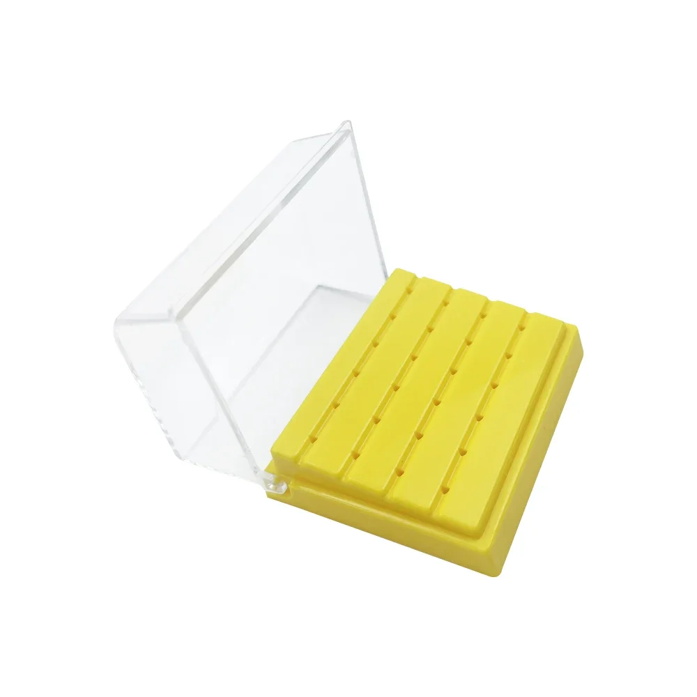 24/48 Holes Cutters Stand Container Nail Drill Bit Holder Care Case Manicure Organizer Empty Storage Box Nails Accessories