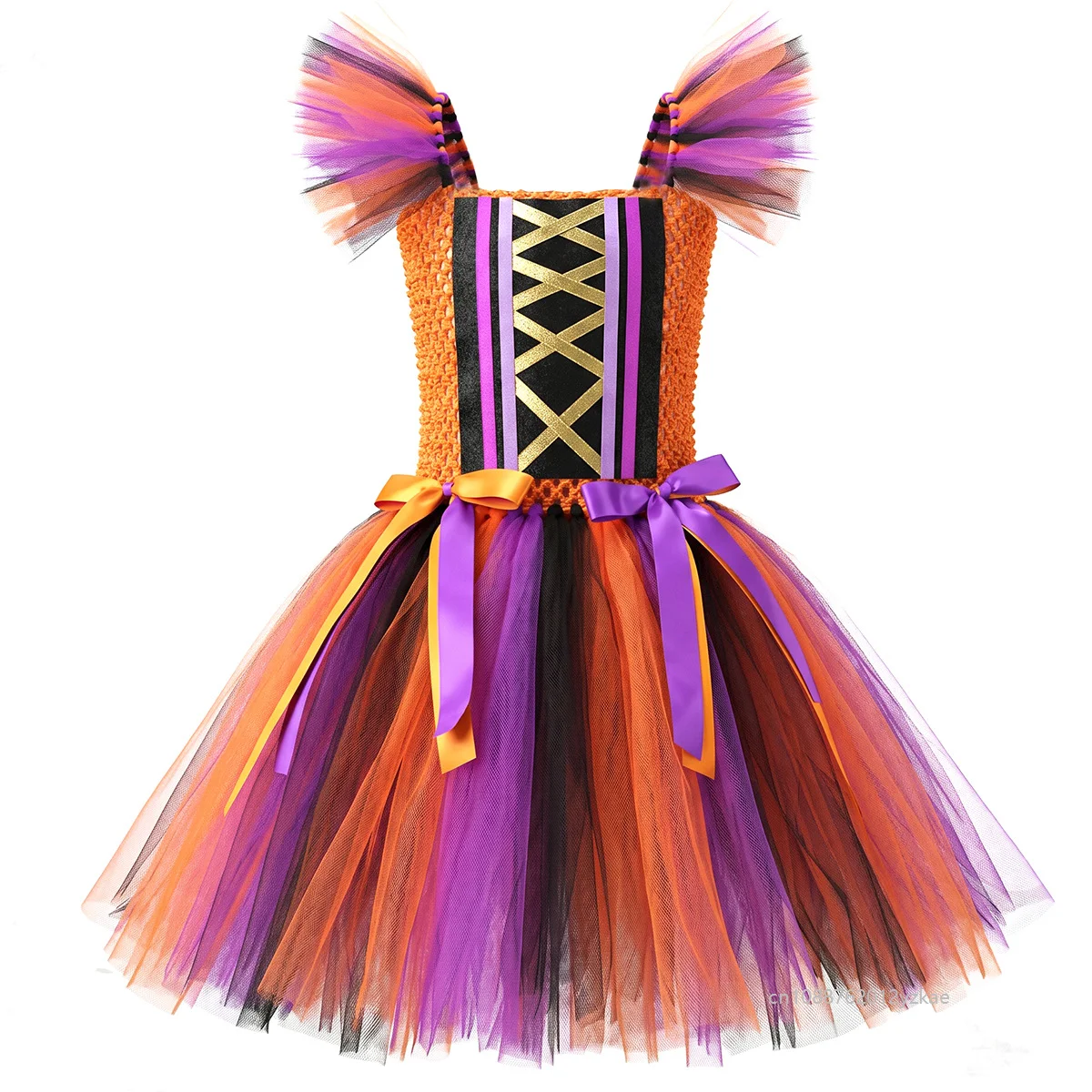 2026 Witch Costume Tutu Enfant Halloween Dress Cape Set Role-playing Carnival Party Toddler Chica Princess gown Masquerade Dress