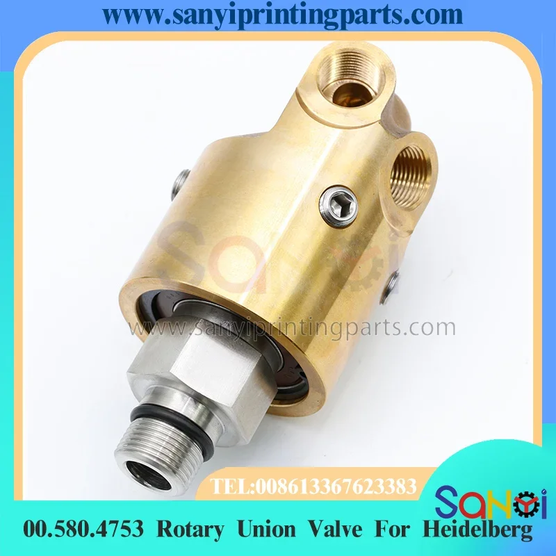 Válvula de união rotativa 00.580.4753 de melhor qualidade 157-410-201 para peças sobressalentes deslocadas de máquina Heidelberg