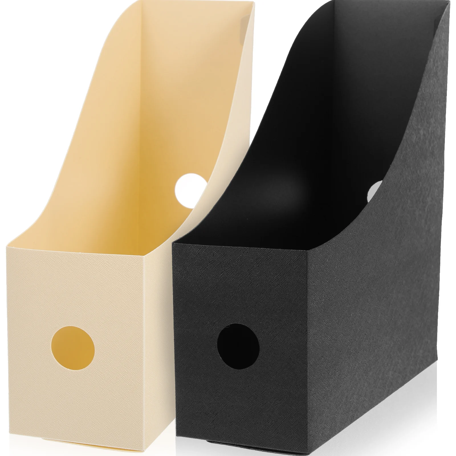 

2Pcs Office File Organizer Heavy-Duty Desktop Magazine Rack for Books Files Documents Household Study Organization Tool