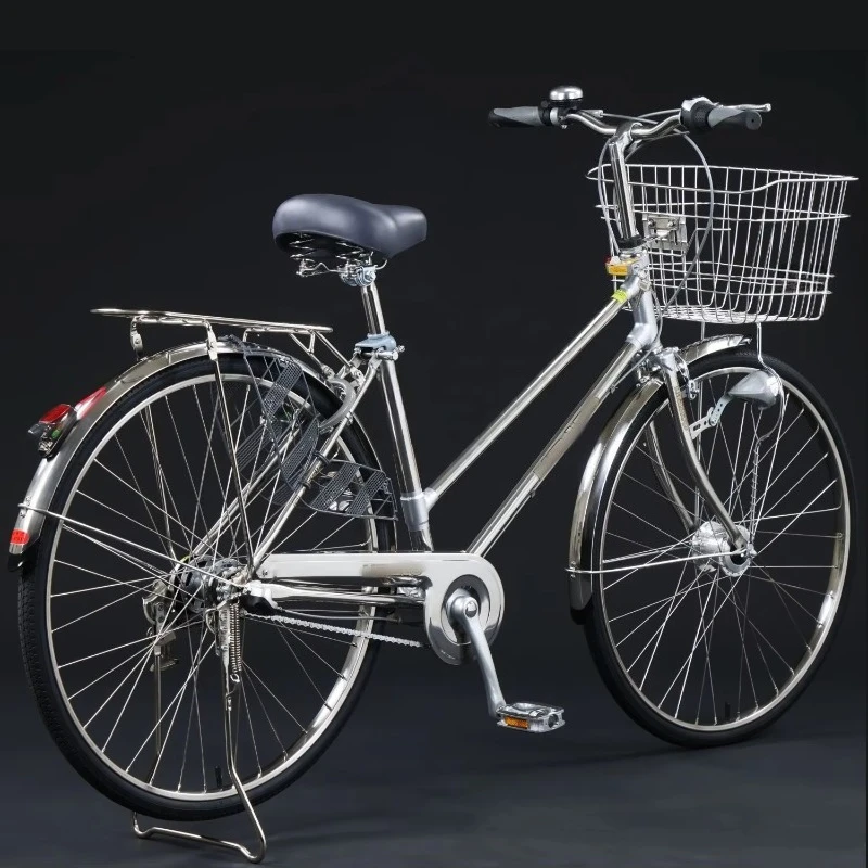 Bicycle Vintage Bike Mountain Bike Variable Speed Stainless Steel Bicycle