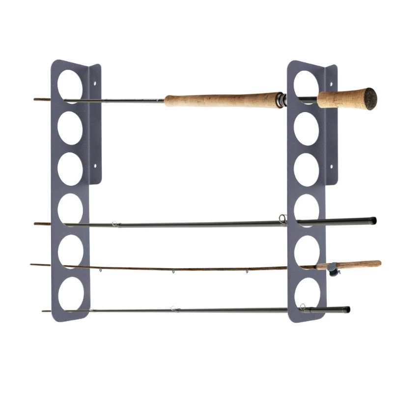 Fishing Poles Wall Ceiling Storage Rack Fishing Rod Display Stand Horizontal Fishing Rod Holder Storage Tool Enduring