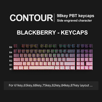 KM98 PBT Contour Line 98key Keycaps, FOR 61/65/68/75/82/84/87 KEY Layout,
