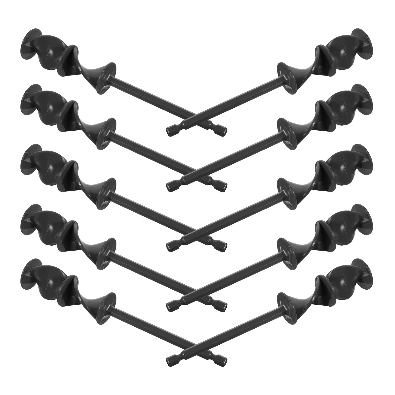 10Pcs Epoxy Resin Mixer Paddle Drill Attachment Paint Stirrer Plastic Paddle for Mixing Thick Paint Residue Reduction