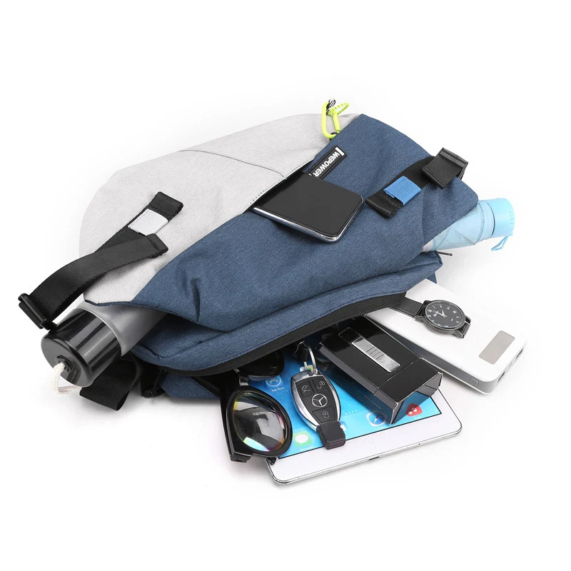 Waist Packs Nylon Panelled Waist Packs New Brand Unisex Chest Pack Casual Outdoor Travel Crossbody Bag Men Wasit Belt Bags