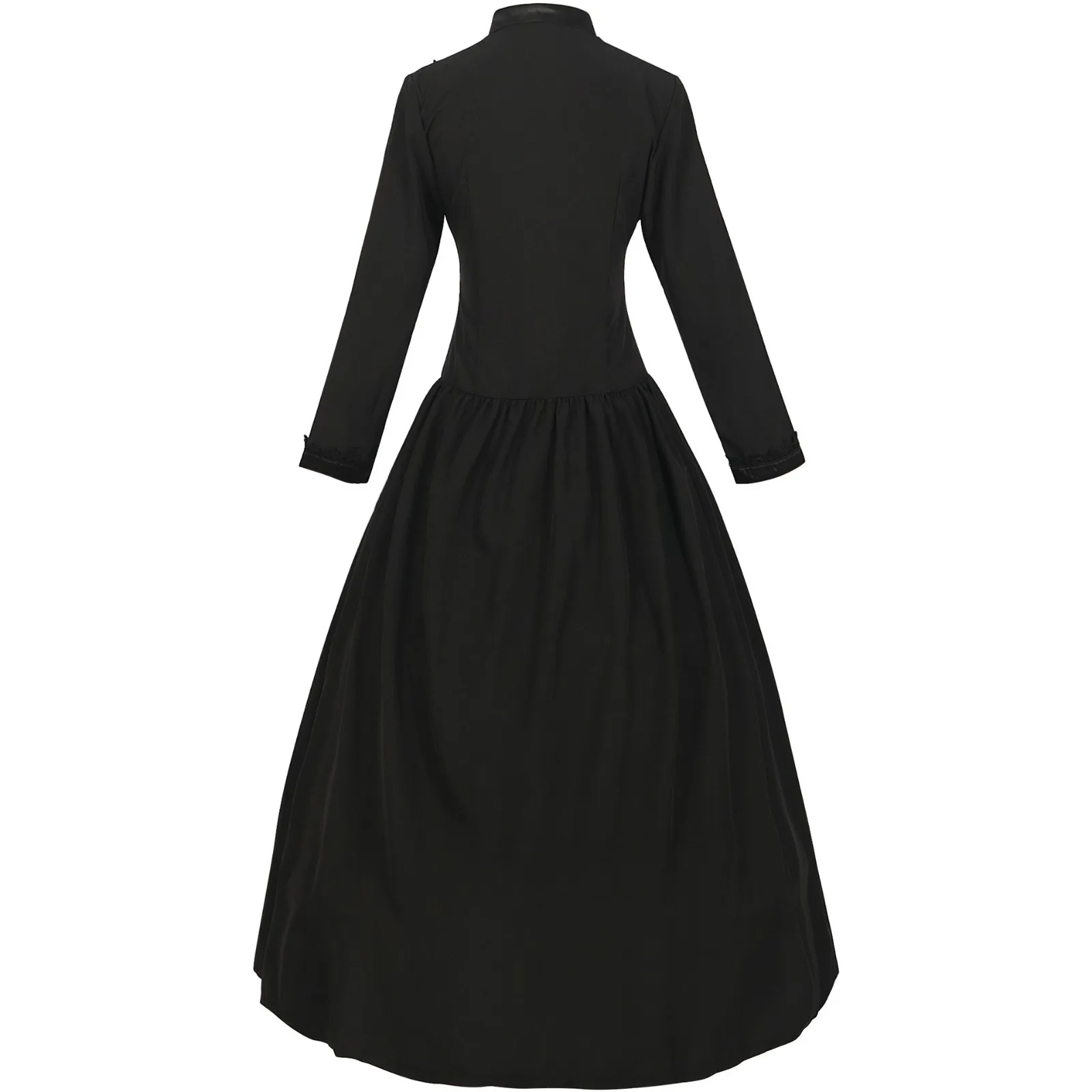 فستان نسائي على الطراز القوطي الفيكتوري، أزياء الأميرة الرجعية التأثيرية للنساء، فستان حفلات العروس الملكي الأنيق لمصاصي الدماء #3