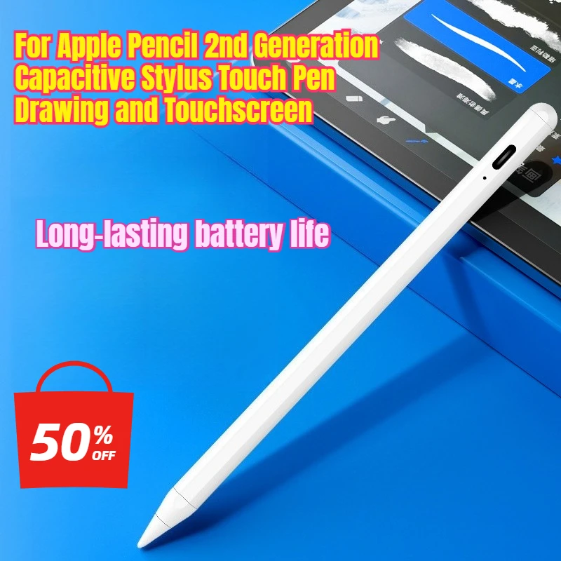 Para Apple Pencil 2a generación Stylus capacitivo Touch Pen Dibujo y pantalla táctil