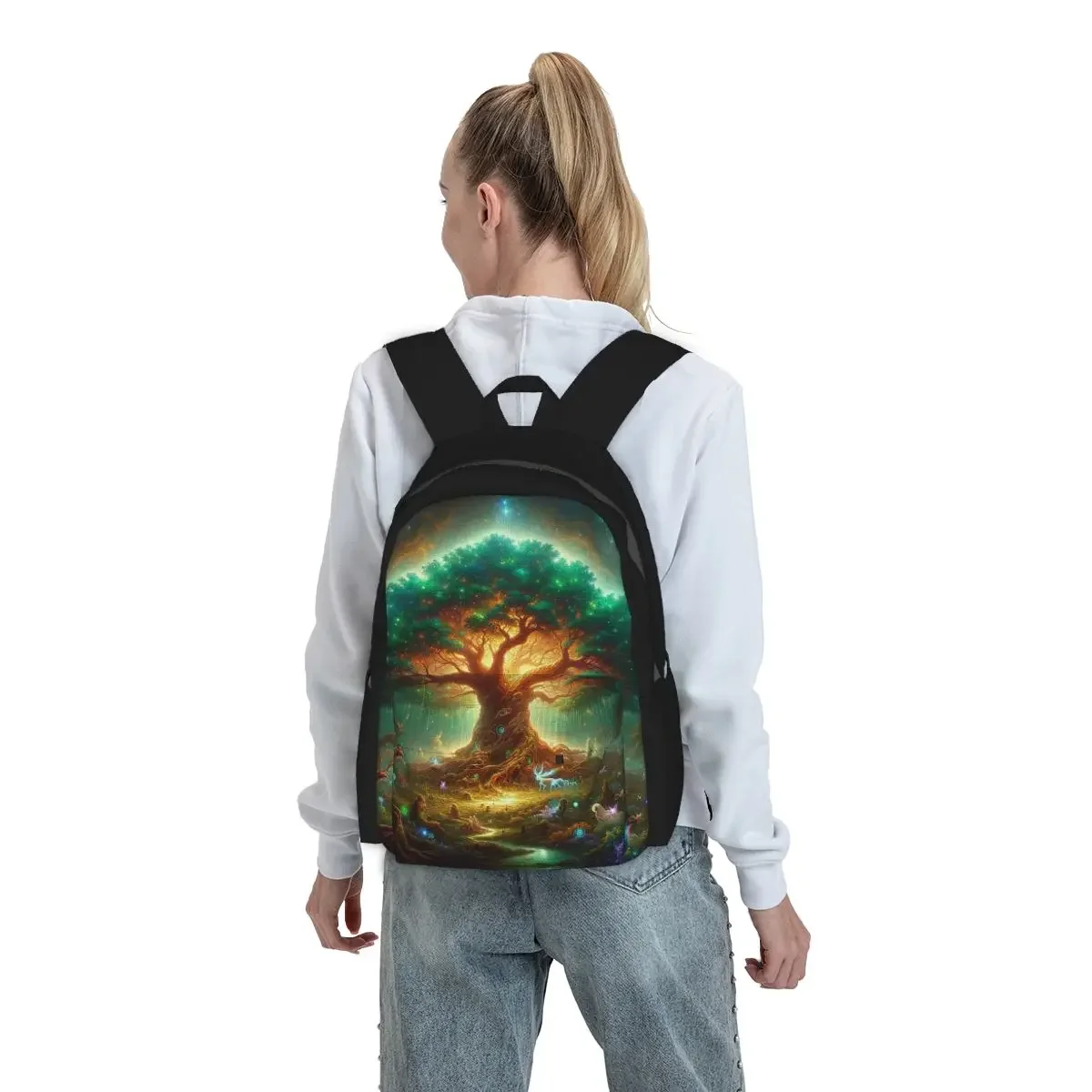 Enchanted Tree Of Life Backpack Boys Girls BookBag Children School Bag Laptop Shoulder Bags for Men Women