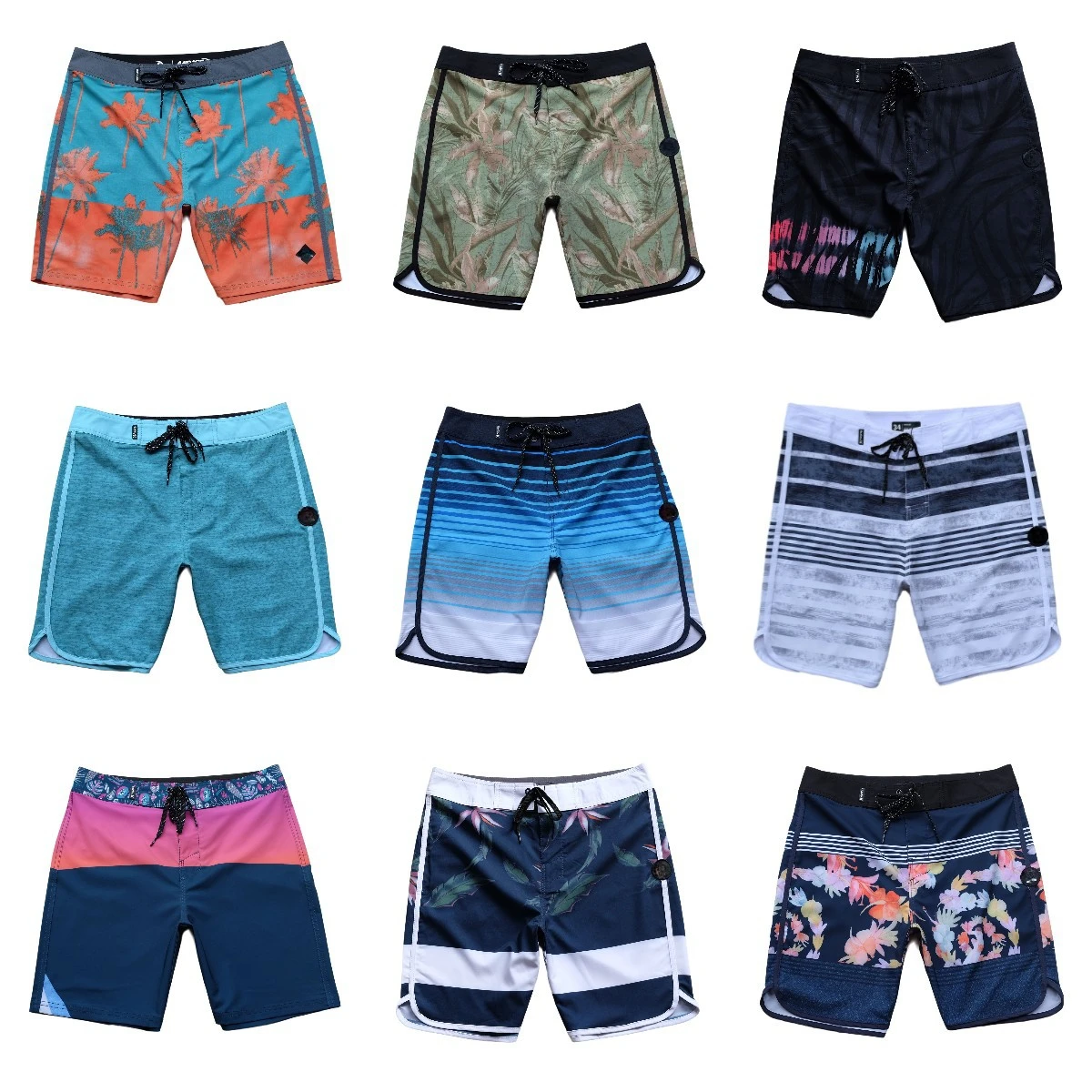 2024 New Hot Swimming Trunks for Men Quick Dry Summer Beach Shorts Swimsuit Board Shorts Surffing Suit Men Clothing Drop Ship