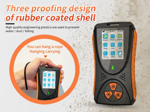 Aikesi Nuclear Radiation Detector,HFS-10,Portable Handled Radiation Monitor With LCD Display