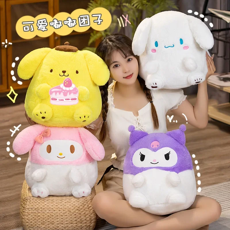 

37 см Sanrio Плюшевые игрушки Аниме Cinnamoroll Kuromi помпон пурин My Melody Kawaii Мягкие плюшевые куклы мягкая подушка детская игрушка подарок