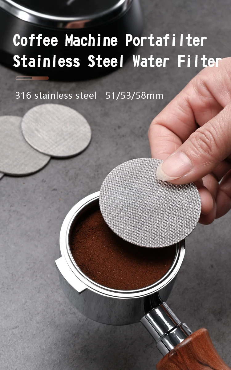 Wiederverwendbarer Espresso-Puck-Siebfilter, Kontakt-Duschsieb für 51 mm, 54 mm, 58 mm Breville Siebträger, Barista-Maschinenzubehör – Detail 3