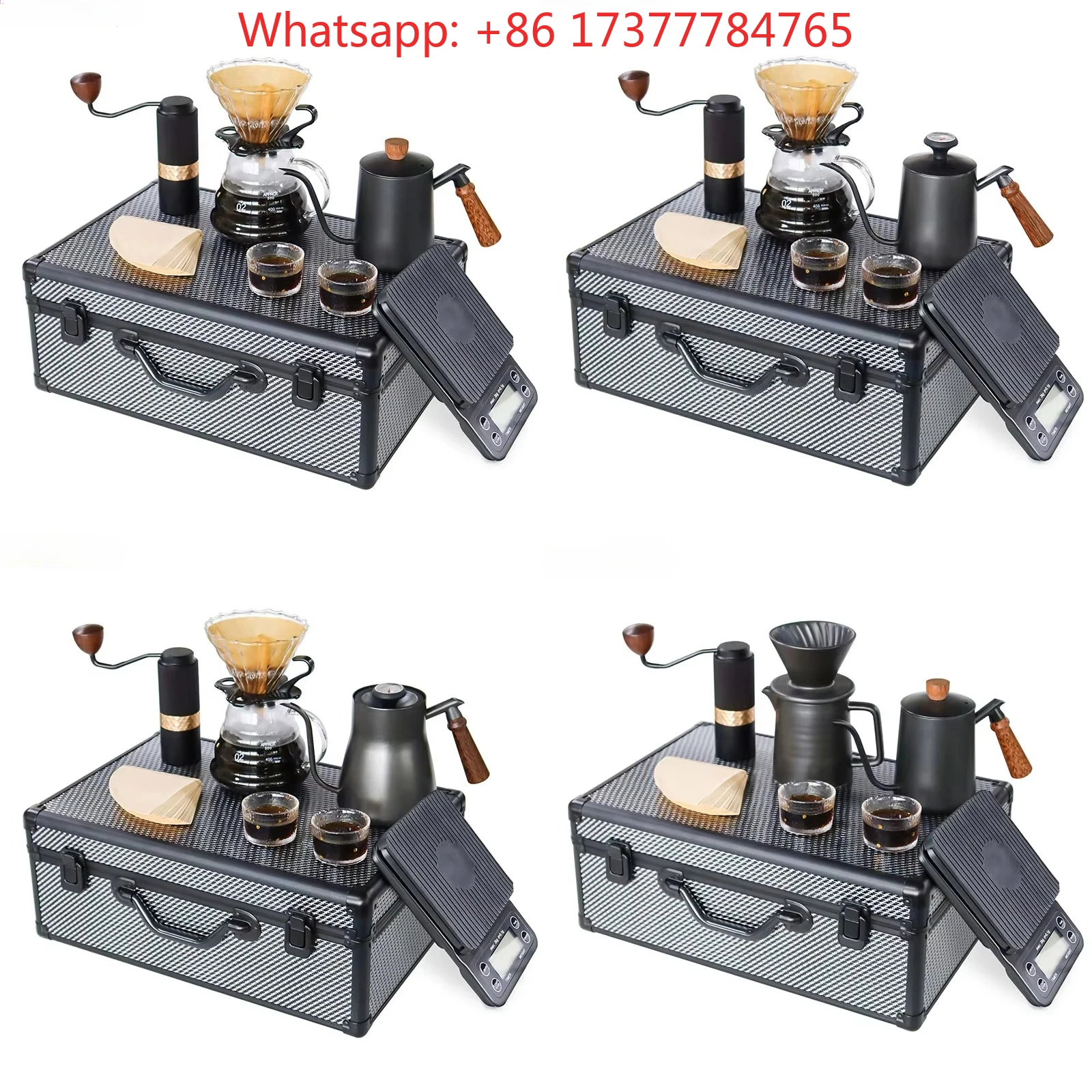 Stainless Steel Dripper Glass Coffee Tools Elegant Handmade Coffee Accessories Travel Box Gift Set