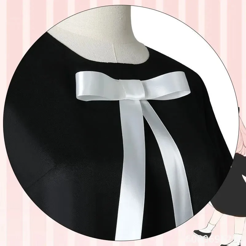 Anime espião cosplay anya forger traje boneca peruca vestido chifre família headwear conjunto completo trajes de halloween para adultos nova chegada