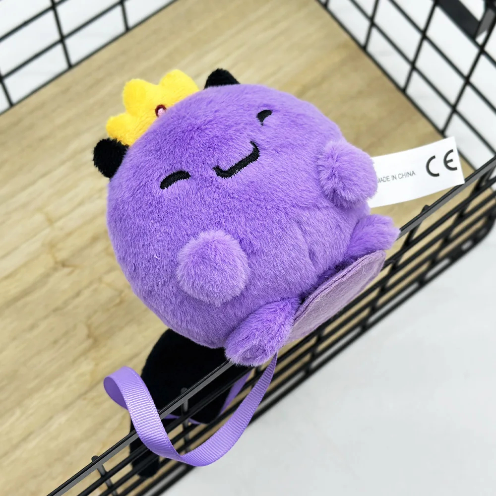 Neue instabile Wemmbu Plüschfigur, niedliche lila Anime-Puppe, weiche Sammlerfigur, Raumdekoration, Kindergeschenk, Plüschpuppe 18cm-20cm – Detail 10