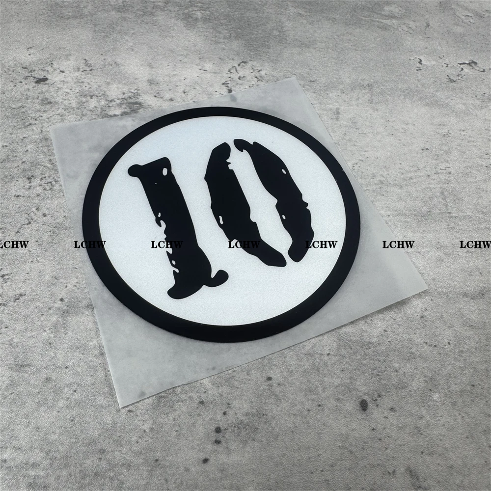 Round Shape Racing Number Motorbike Stickers Car Styling Fuel Tank Fairing Helmet Windshidld Decal