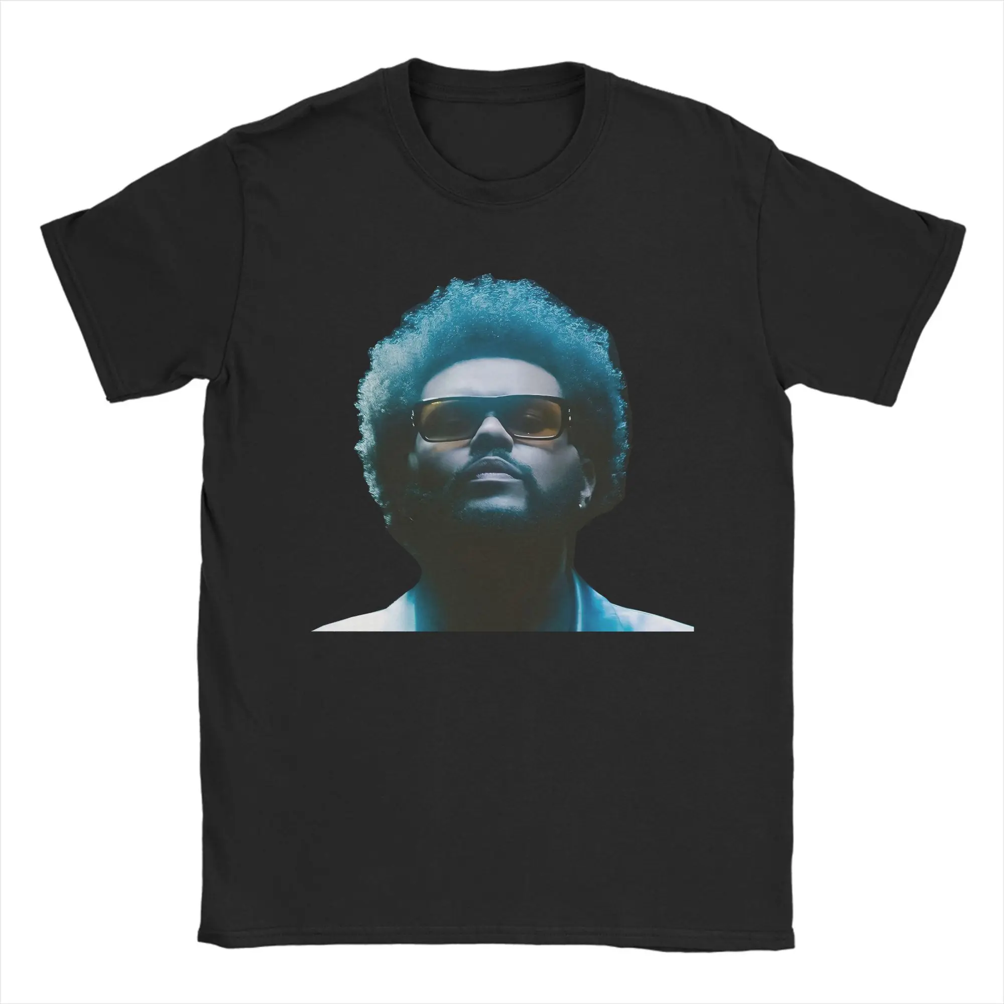 

Футболки Starboy Face Weeknds, мужские забавные футболки из 100% хлопка с круглым вырезом, футболка с короткими рукавами, одежда больших размеров