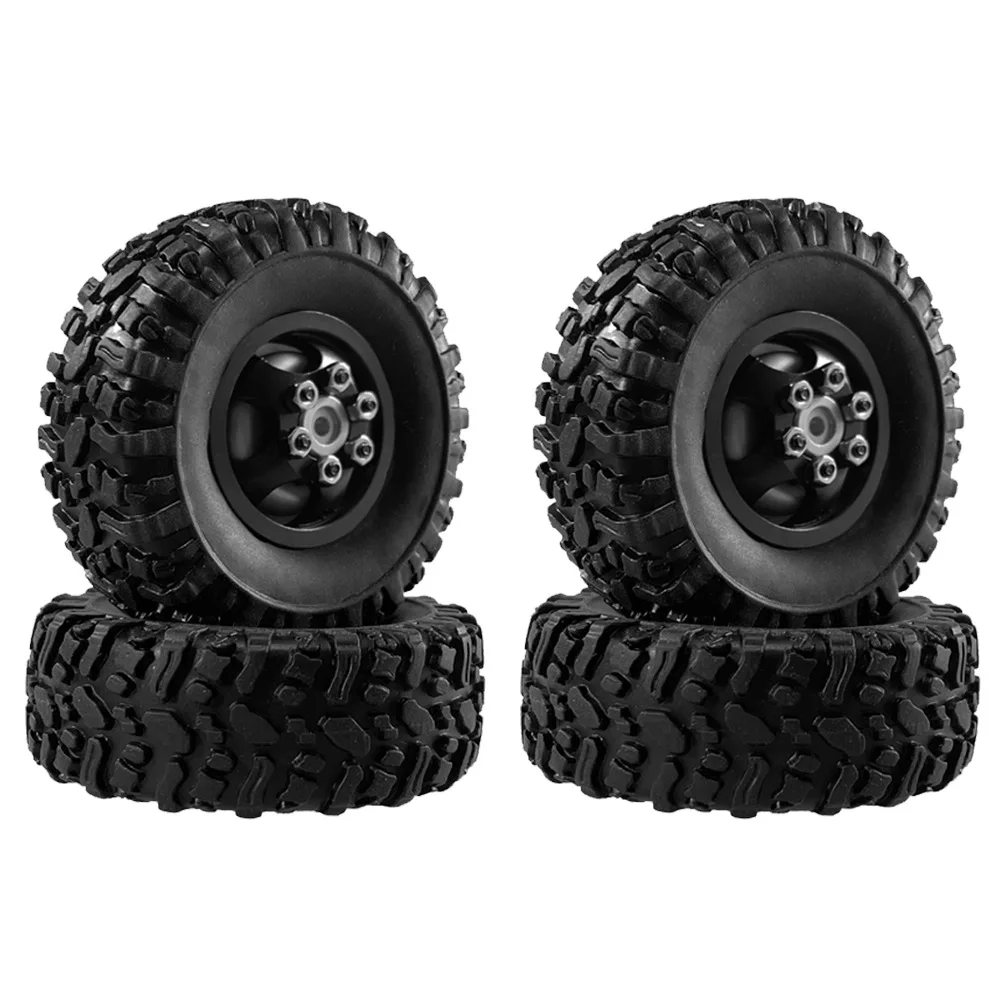 4PCS Wheel Tires Rally Wheels For MN MN78 MN82 1/12 LC79 MN D90 D91 D96 99S WPL 1/16 C14 C24