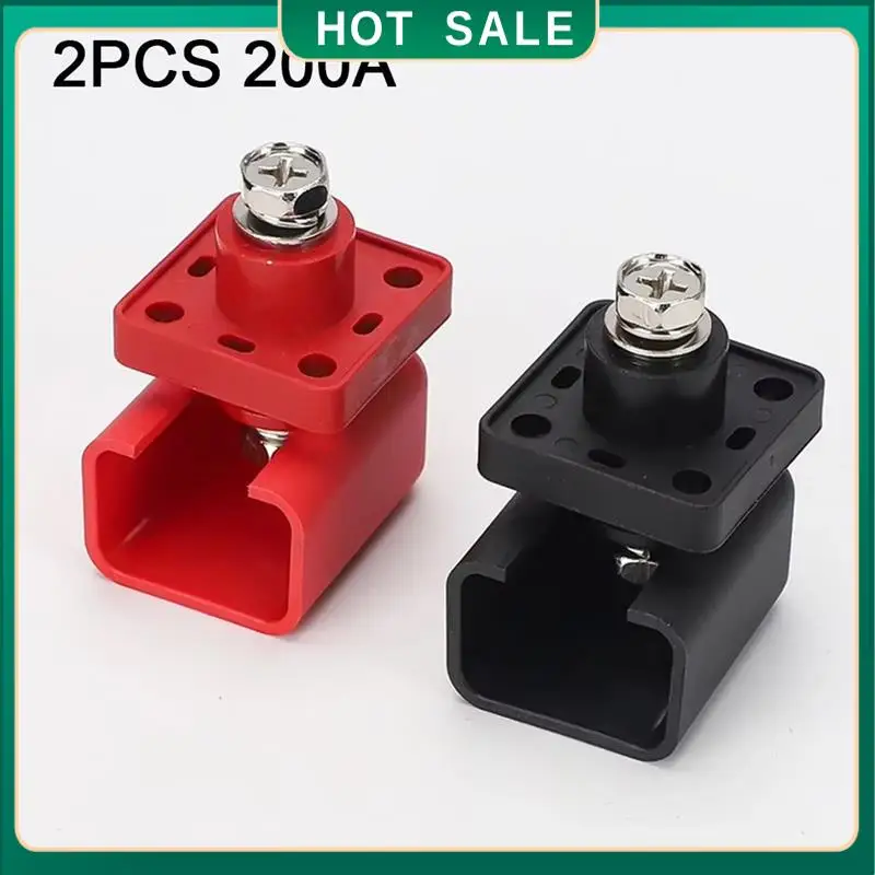 

My Home 2Pcs 200A High Current Energy Storage Terminal Battery Connector Terminal Block DC500V M8 Wire Core Diameter Lithium