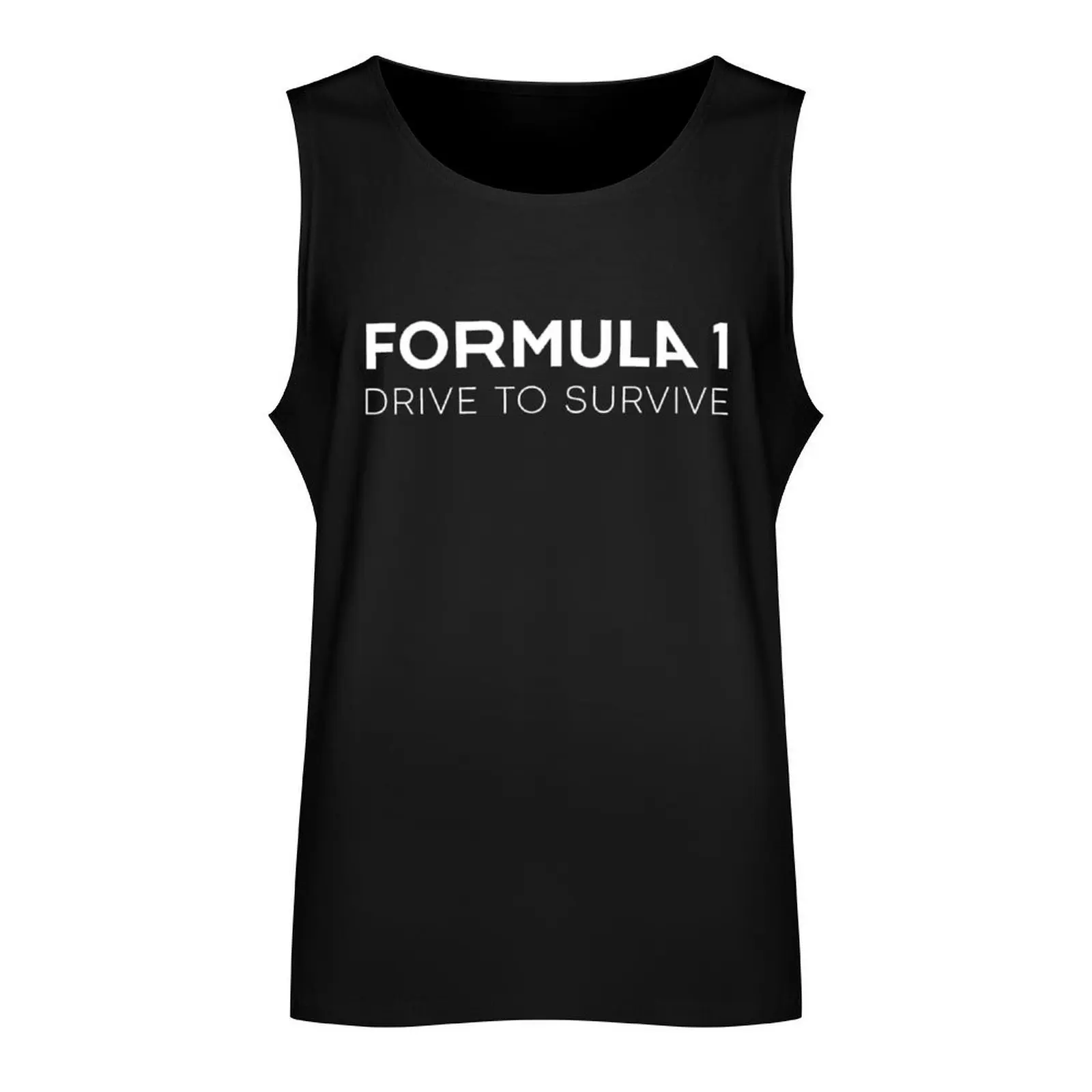 Fomula 1 - Drive to Survive (white) Tank Top gym training accessories Male vest Sports shirt man men clothings