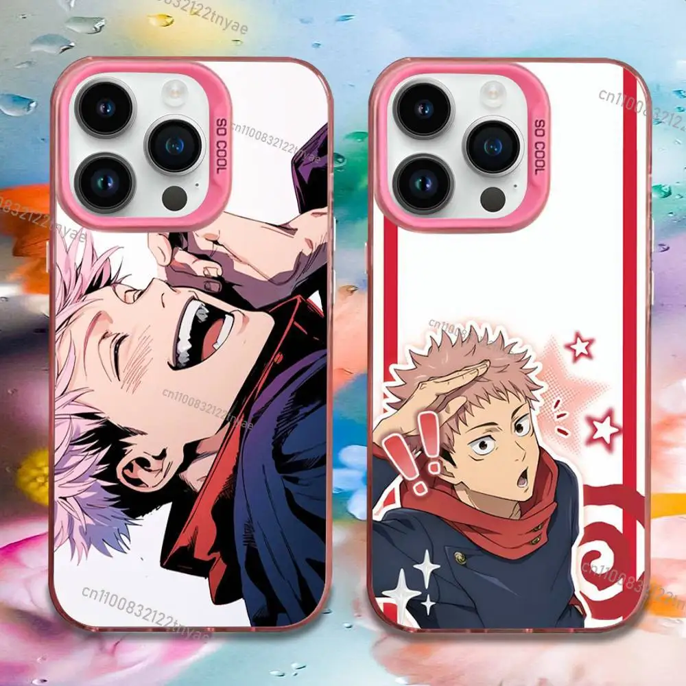 

Yuji Itadori Cute Phone Case For iPhone 17,16,15,14,13,12,11,Mini,Pro,E,MAX Pink Candy Matte Shockproof Cover