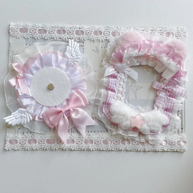 Two-dimensional Element Peripheral Pain Plate Finished Ribbon Pain Lace Edge Card Cover Badge Bar Toza Plate Lta Bag Decoration
