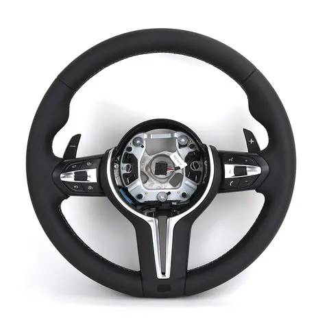 M 스포츠 전체 가죽 스티어링 휠 BMW M5 F10 F11 F06 F07 F12 F13 F01 F02 F03 F90