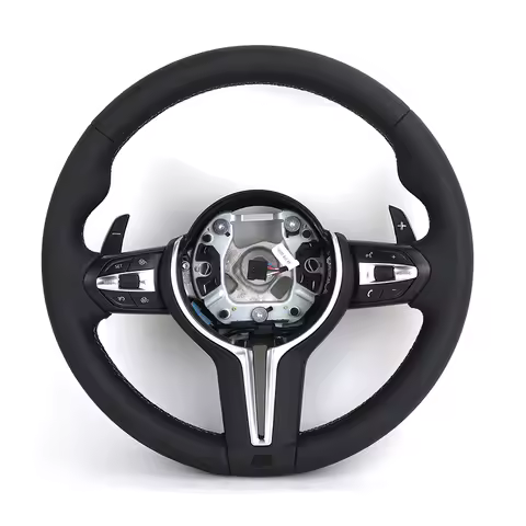 M Sport Full Leather Steering Wheel for BMW M5 F10 F30 F34 F20 F22 F11 F06 F07 F12 F13 F01 F02 F03 F90 M3 F80 M4 F82 X5 F15 F16