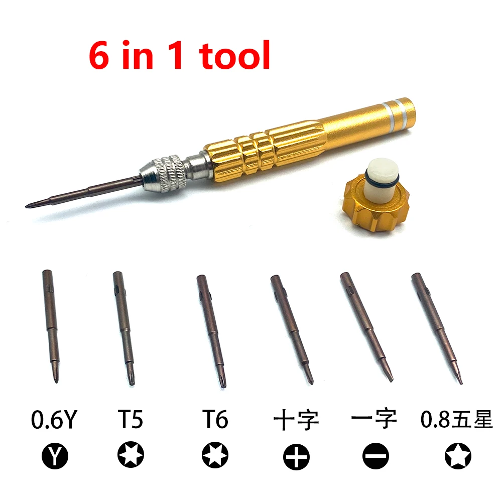 6 in 1 Screwdriver Repair Kit phone opening for Iphone 11 Pro MAX For Samsung S21 Ultra / A50 A70 A10S M15 / For Moto G7 Power