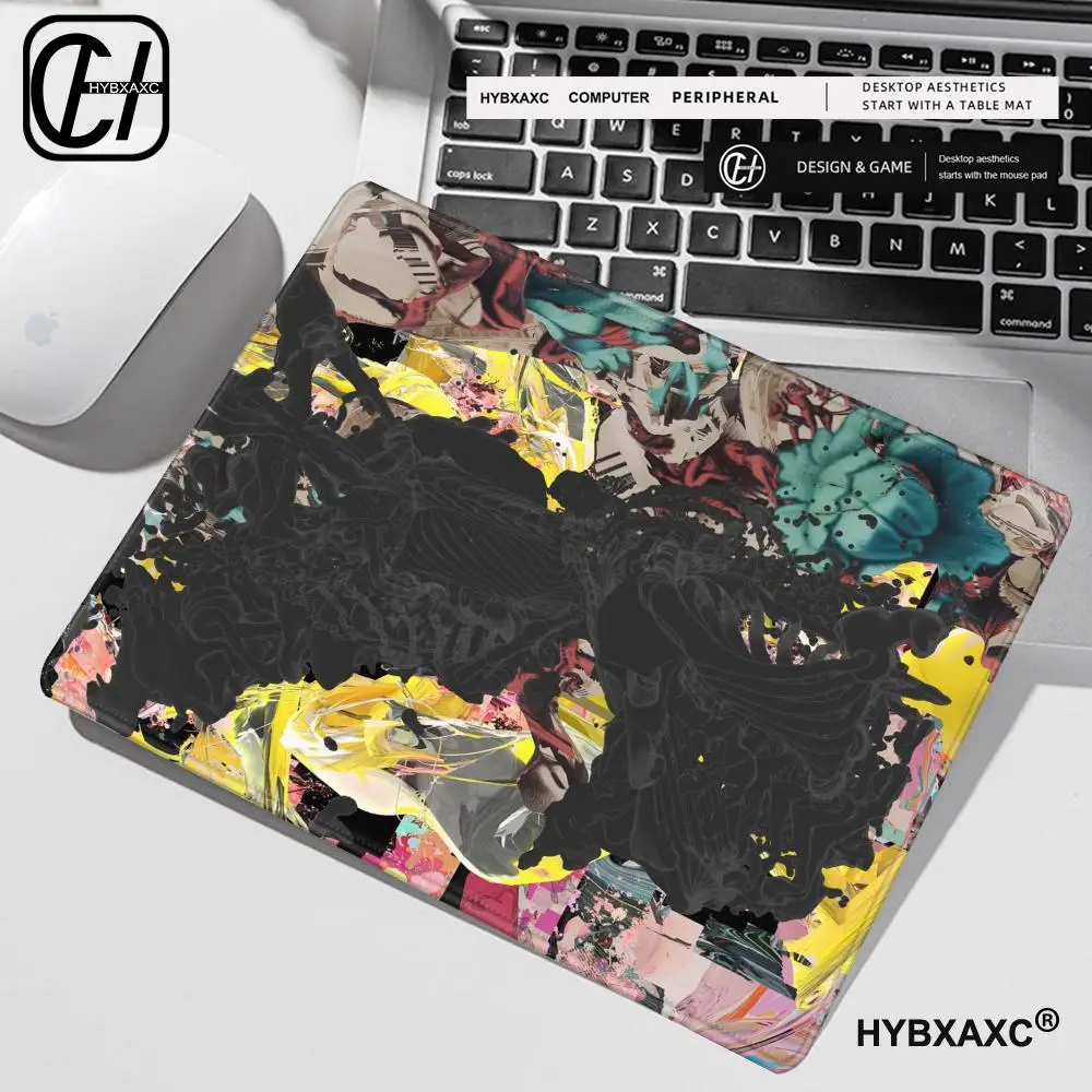 Colorful Mousepad Liquid Fluid Strata Pattern Black Art Mouse Pad Non-slip Office Accessories Deskpad Gaming Cushion Mousemat