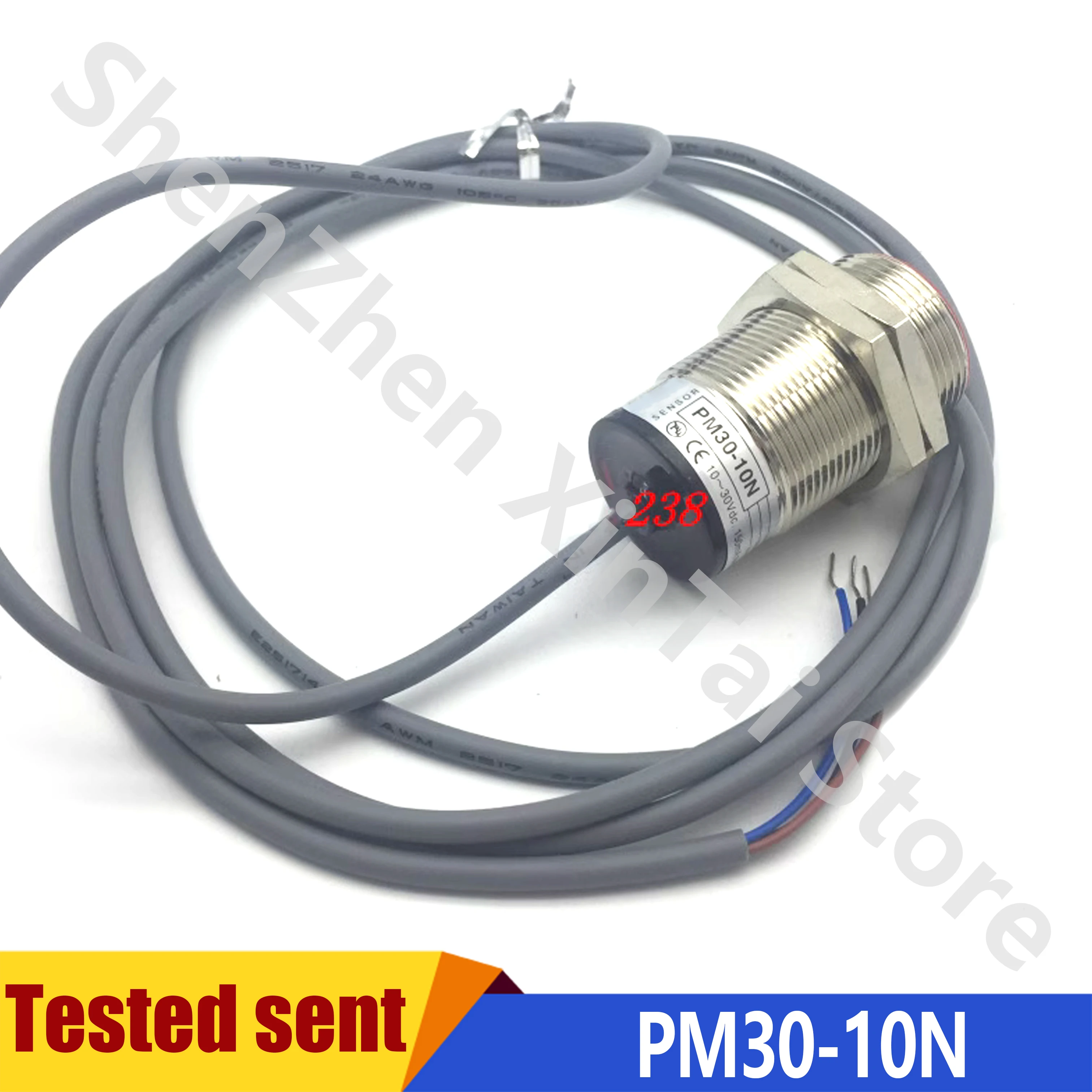 

New High Quality 2PCS PM30-10P PM30-10N M30 Proximity Switch Sensor NO 10-30VDC Sn-10mm