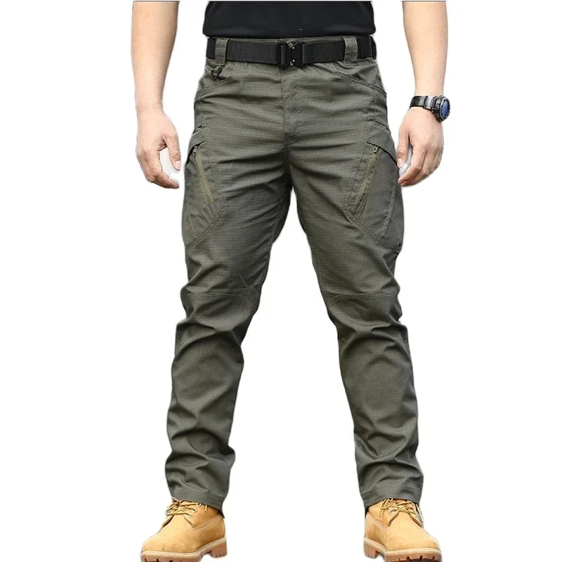 Military Training Tactical Pants Men Waterproof Cargo Pants Streetwear Casual Trousers