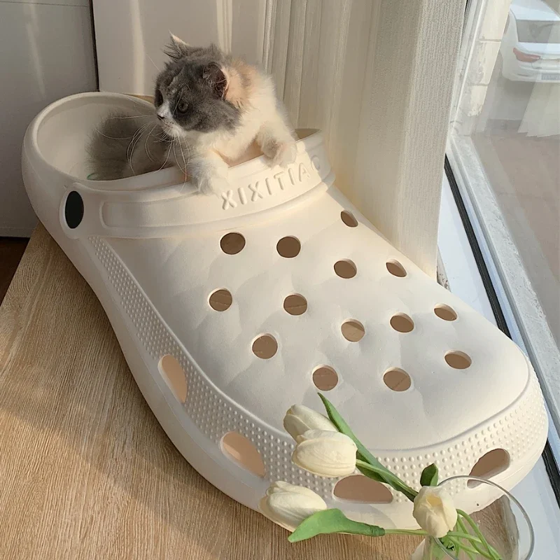 Personality, large hole shoes, summer shooting video props, slippers, funny seaside wettable toys, dog kennels, cat kennels