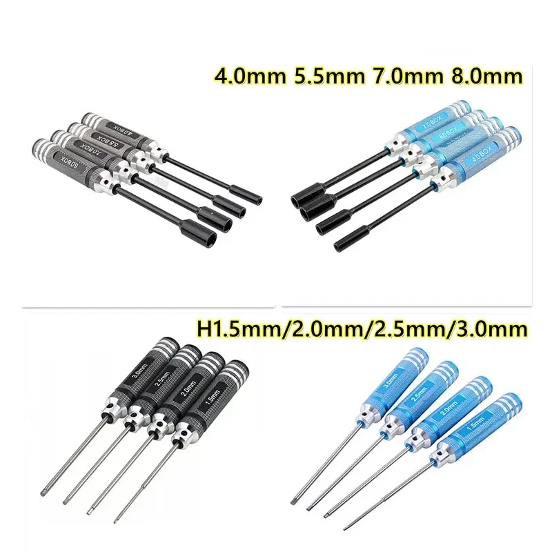 

Tool 1.5 2.0 2.5 3.0 4.0 5.5 7.0 8.0mm Hex Screw Driver Wrench Hex Nut Screwdrivers For RC Car TRX-4 SCX10 WLtoysHSP TAMIYA Losi