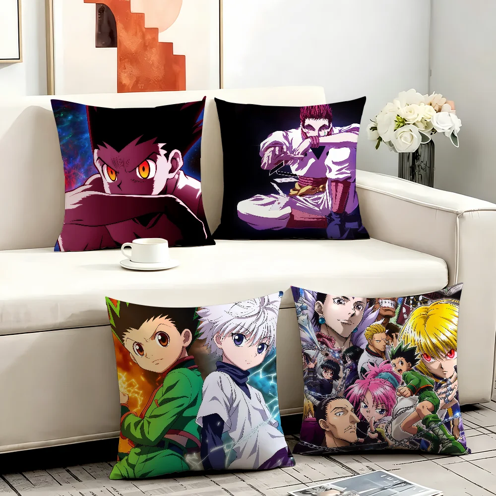 Comic Hunter X Hunter cushion cover Anti-dustmite Sofa Cushion Decorative Office Cover Lounge Area Indoor & Outdoor Use