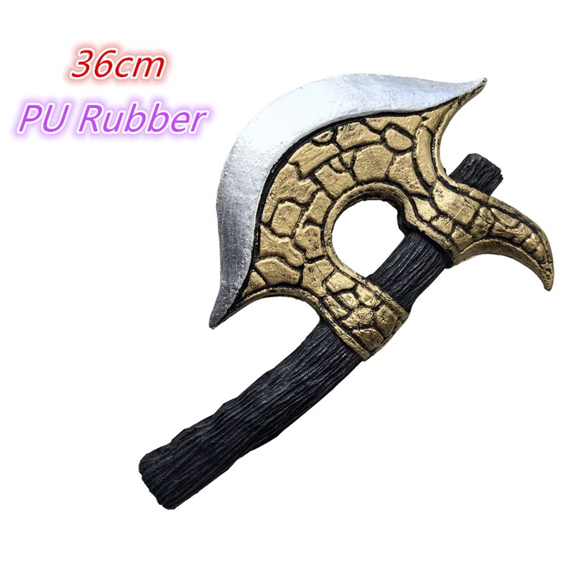 Halloween Axt Prop Hundekopf Axt Waffen Cosplay Party Werkzeug Opfer 1:1 Rune Chaos Tomahawk Ghost Beast Axt Sicherheit PU