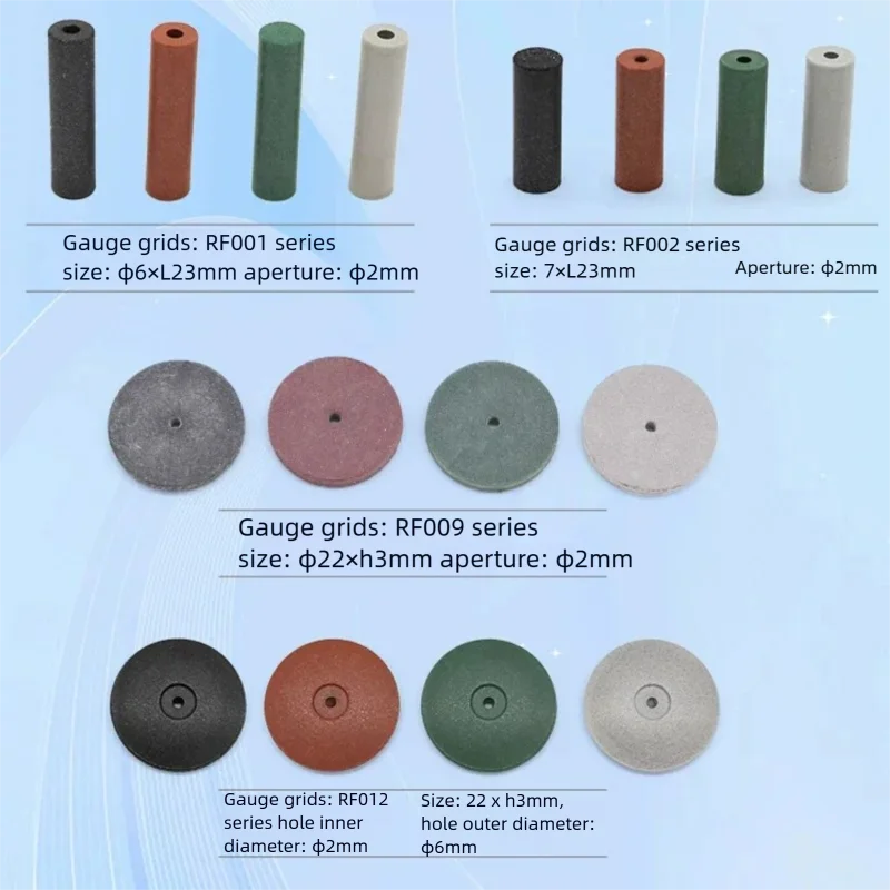100Pcs Dental Rubber Polishing Wheel Rod Granule Denture Grinding Polishing Consumables For Dental Lab Factory Use