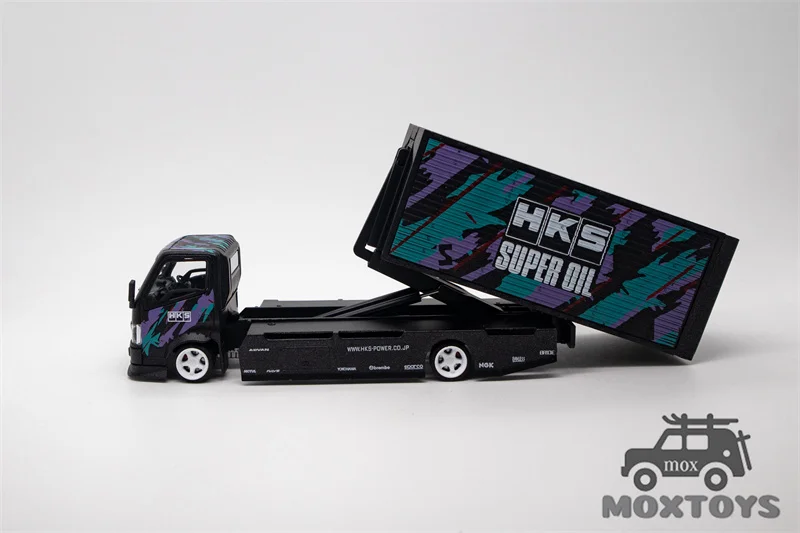 Micro Turbo 1:64 HKS Livery Custom Tow Truck Diecast Model Car