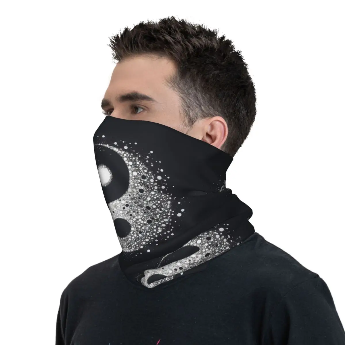 Yin And Yang Scarf Neckerchief Neck Face Mask Polyester