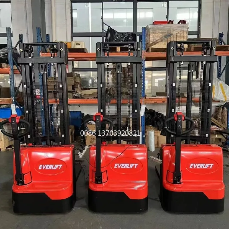 Pallet Stacker 1.5 Ton Power Battery Forklift Max 4m Safe Design Building Material Shops Used