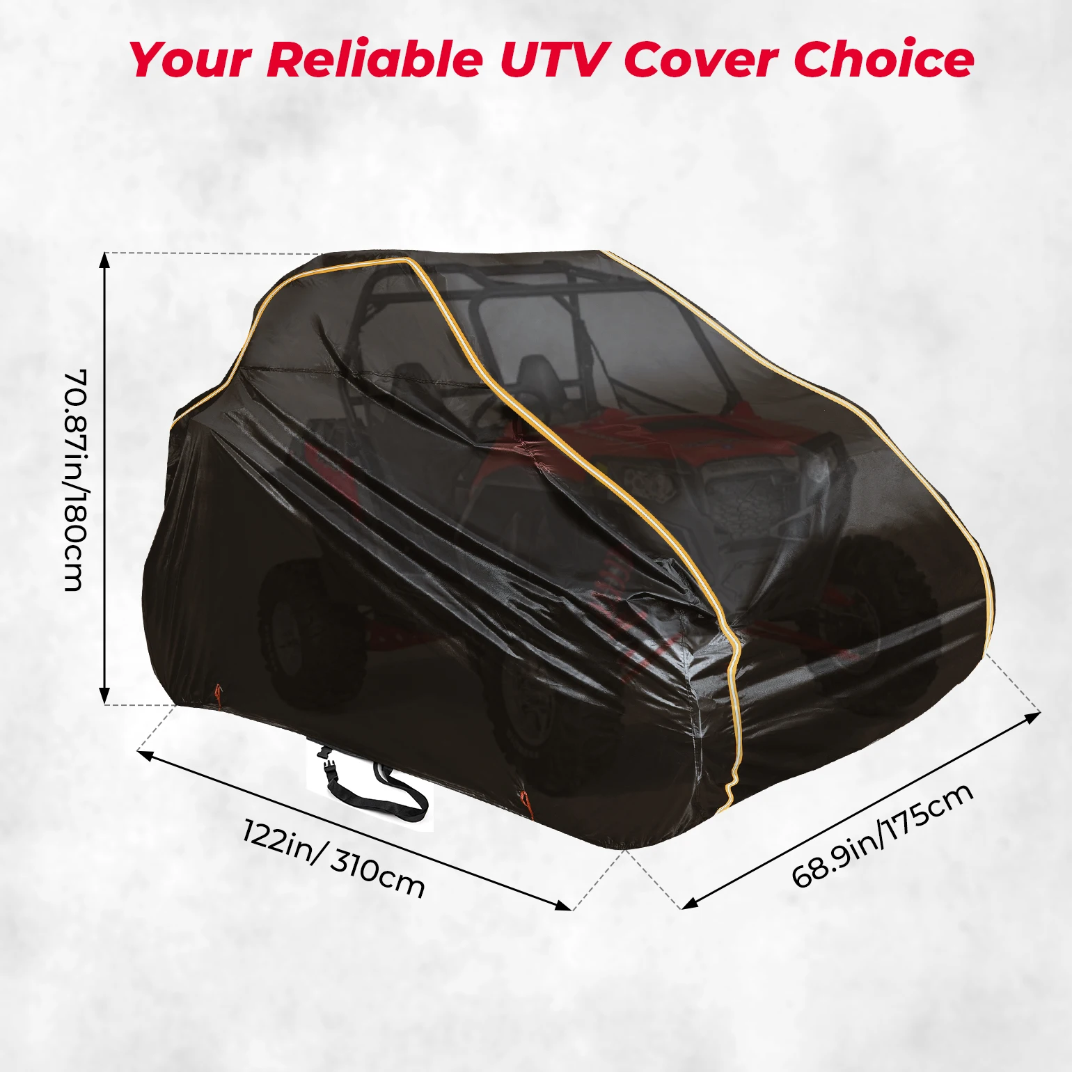 KEMIMOTO UTV Utility Vehicle Storage Cover for CFMOTO ZFORCE 500/800/950 Compatible with Polaris RZR XP XP4 1000 1000S 900