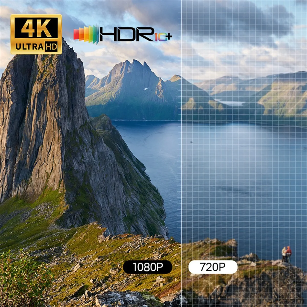 

COTS-tSmart Projector 4K 1080P 300ANSI Android13 Media Center Amlogic 950S Quad Cortex-A53 WiFi6 BT5.0 HDR10+ Projector