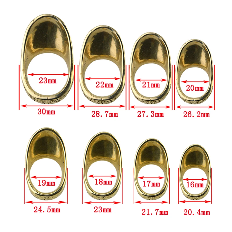 1pc Archery Finger Guard Brass Shooting Ring For Shooting Catapult Outdoor Sports Finger Protective Gear Traditional Thumb