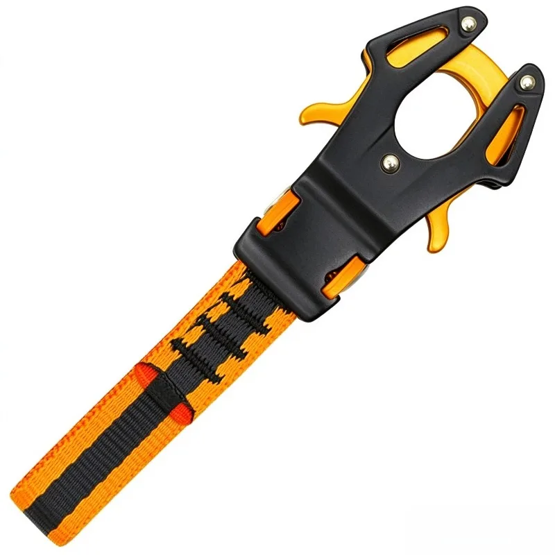 12cm Frog Connector Auto Lock Carabiner, 24016NOO0KK, Directional Safety Hook for Rock Climbing Anchors Rope Access Rescue