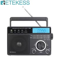 Retekess TR629 Portable Radio AM FM SW Multiband Shortwave Radio Multifunction Stereo Mp3 Speaker Alarm Clock Radio Receiver