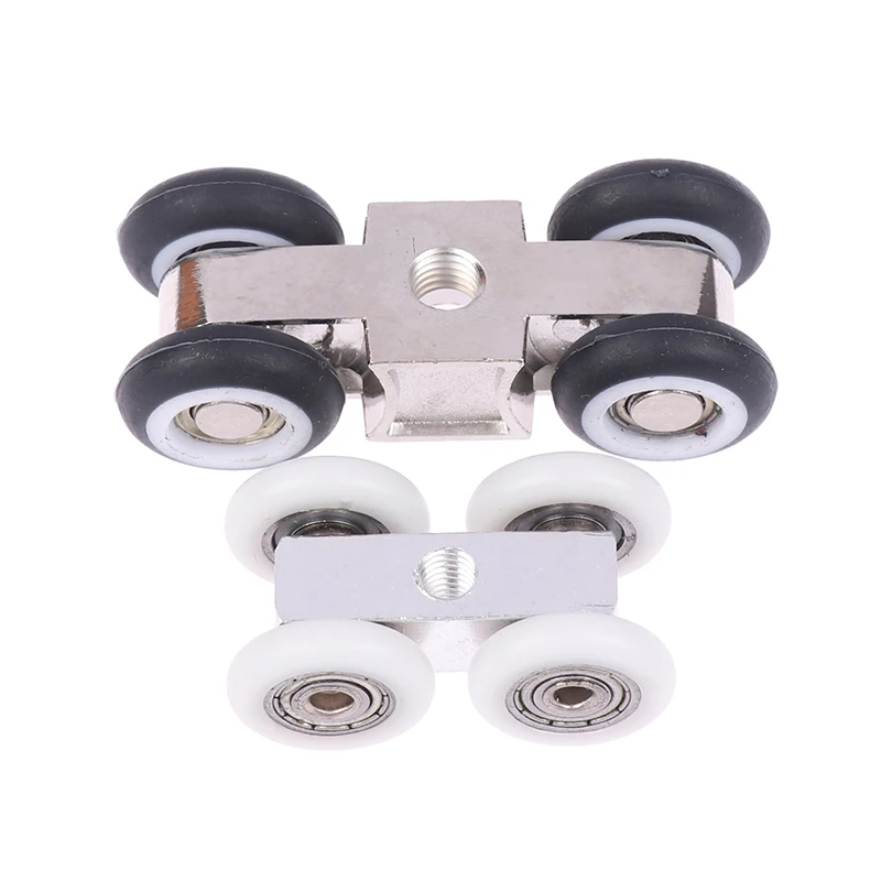 New Home Shower Room Copper Four-wheel Hanging Pulley Roller For Bathroom Glass Slide Door Waterproof Bearing Crane Toilet Door