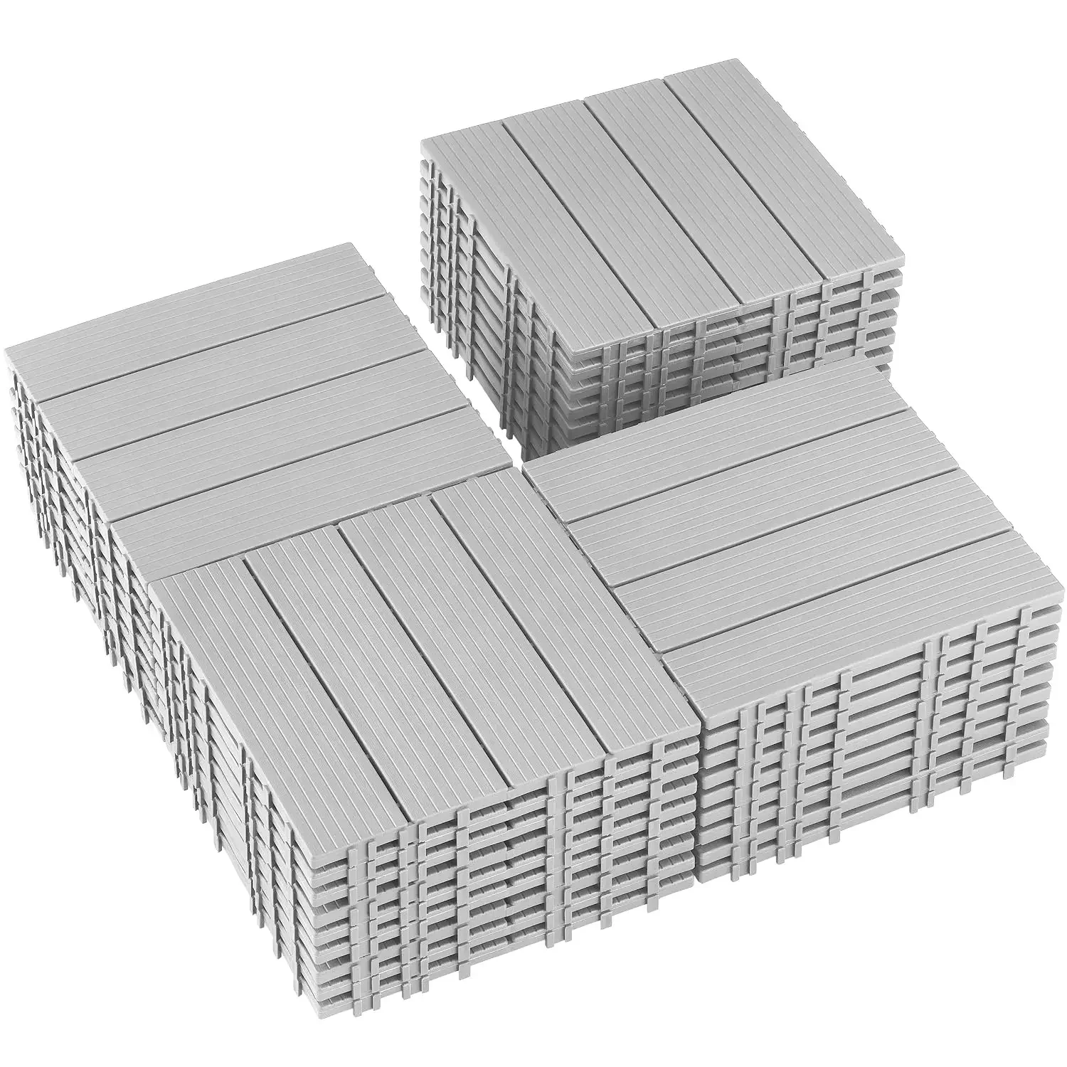 36 PCS Plastic Interlocking Deck Tiles - 12