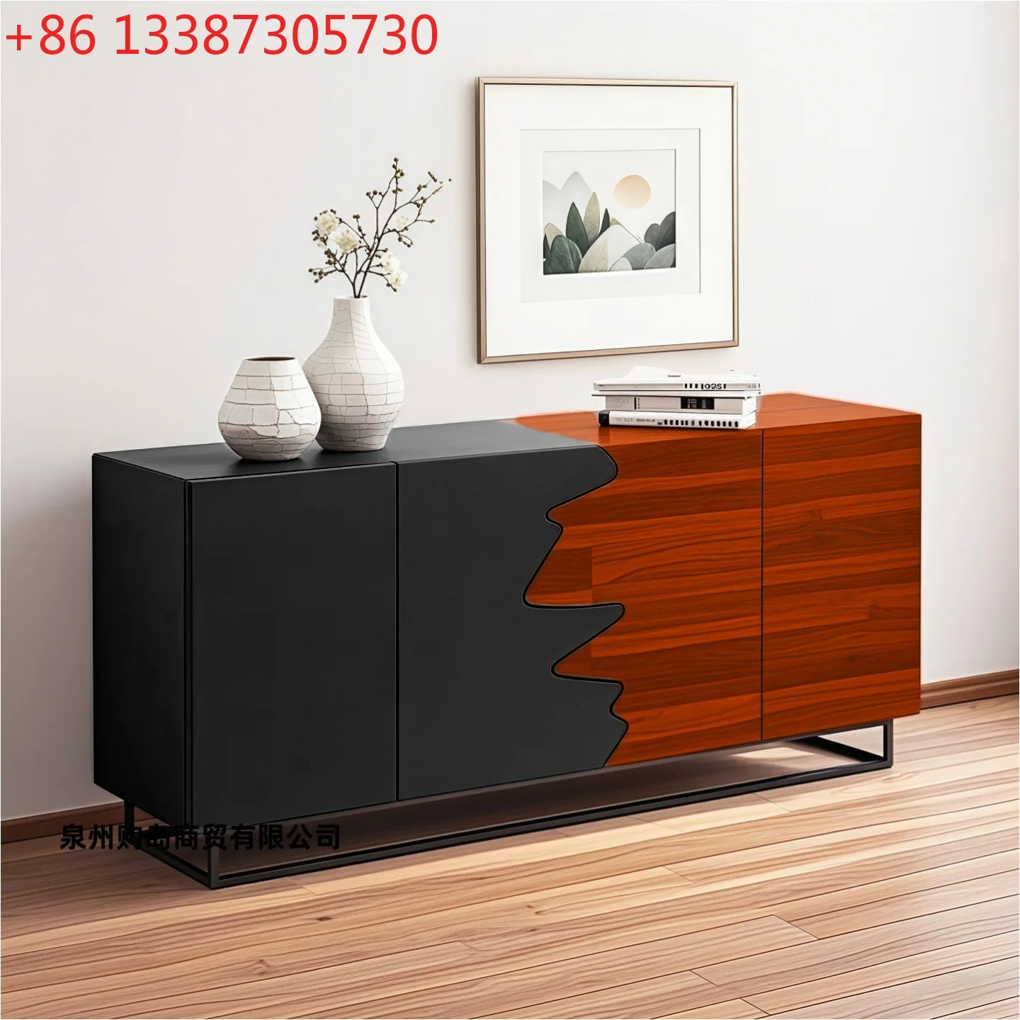 

Italian minimalist baking paint, side cabinet, entrance cabinet, modern simplicity