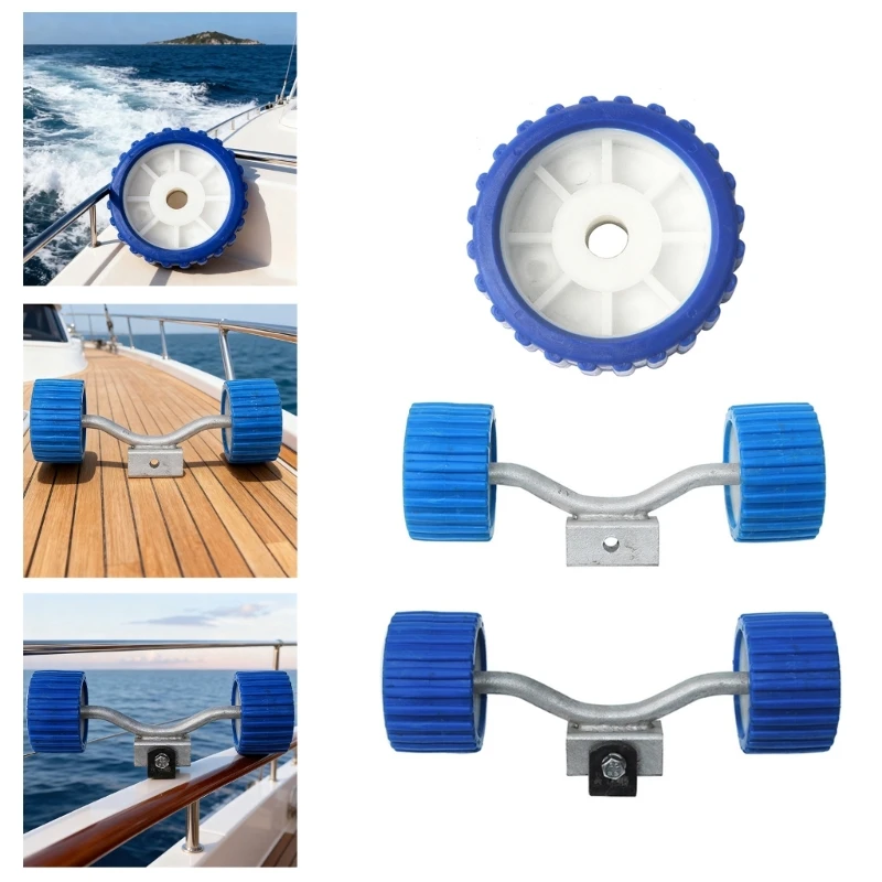 

H3CE Adjustable Keel Support Rollers For Yacht Trailers Featuring Anti Skid Rubber Surfaces And Steel Brackets
